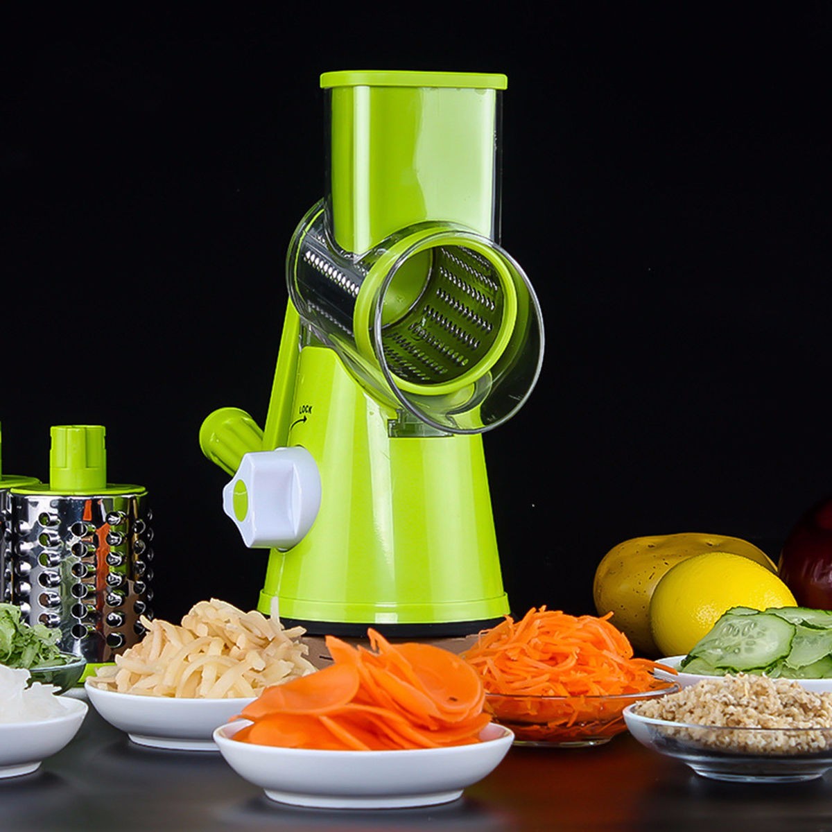 Round Mandoline Slicer – Vegetable & Julienne Cutter