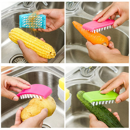 Kitchen Knife & Vegetable Cleaning Brush
